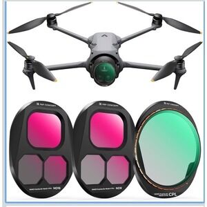 K&F Concept 3 Pack ND CPL Filters Kit with CPL ND8 ND16